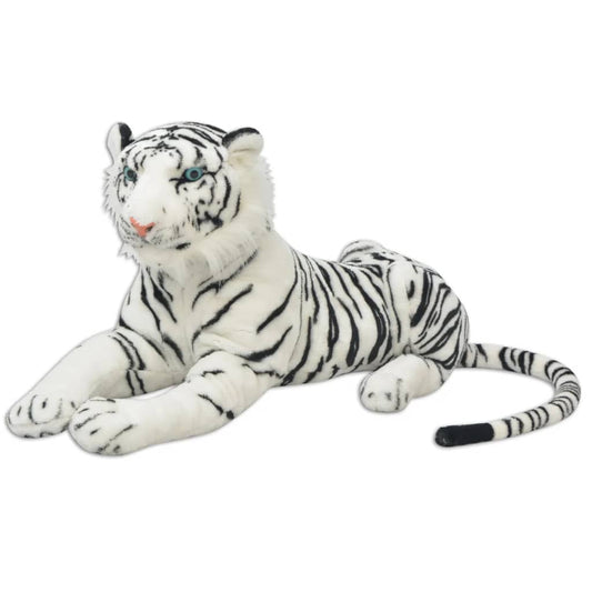 soft toy tiger, plush, white XXL