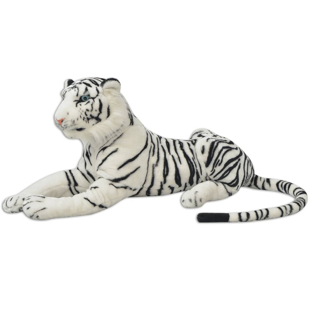 soft toy tiger, plush, white XXL