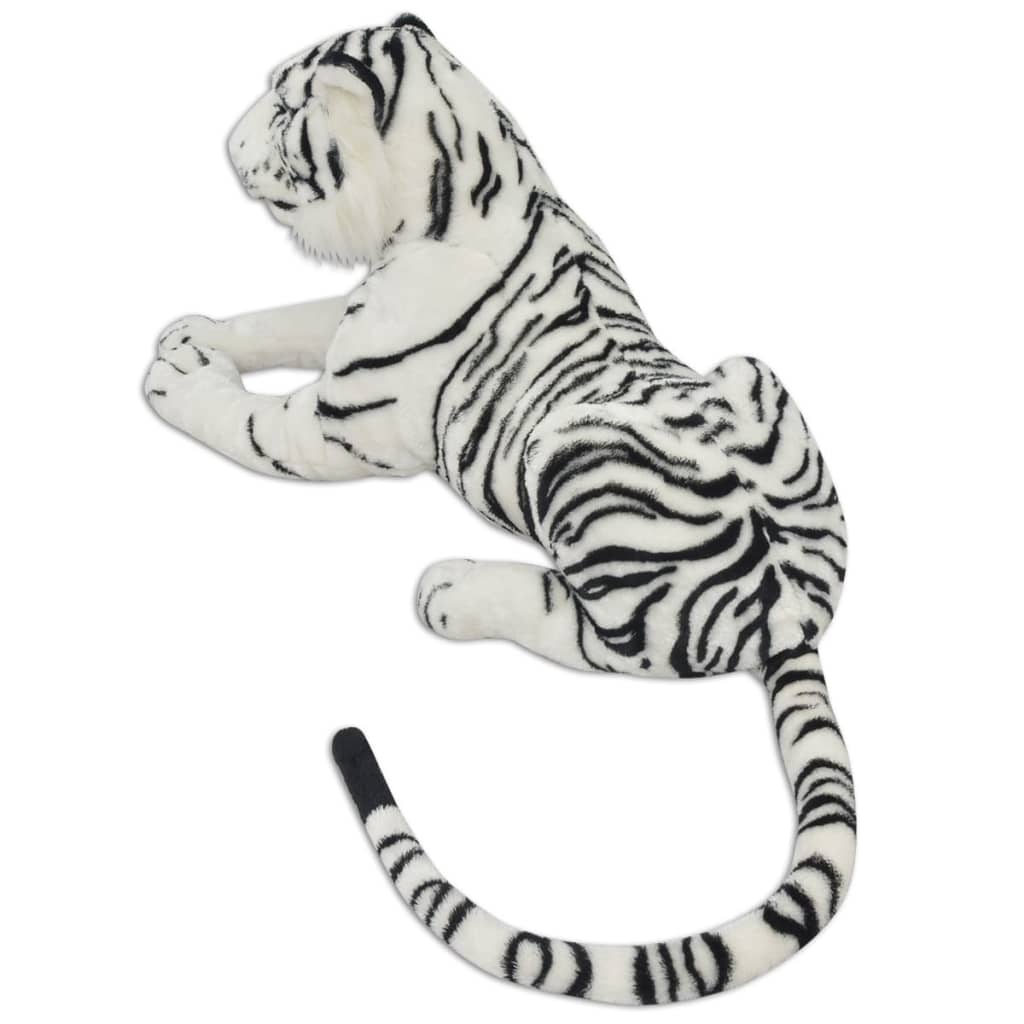 soft toy tiger, plush, white XXL