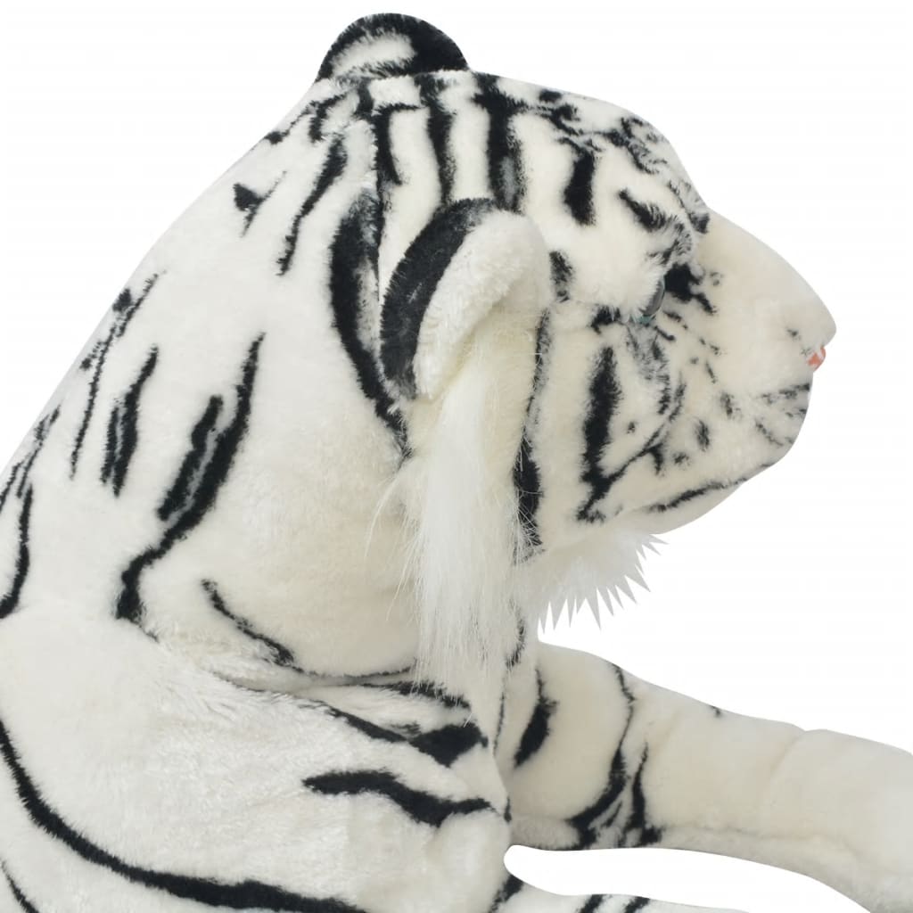 soft toy tiger, plush, white XXL