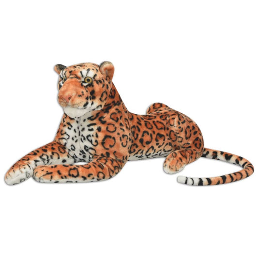 soft toy leopard, plush, brown XXL