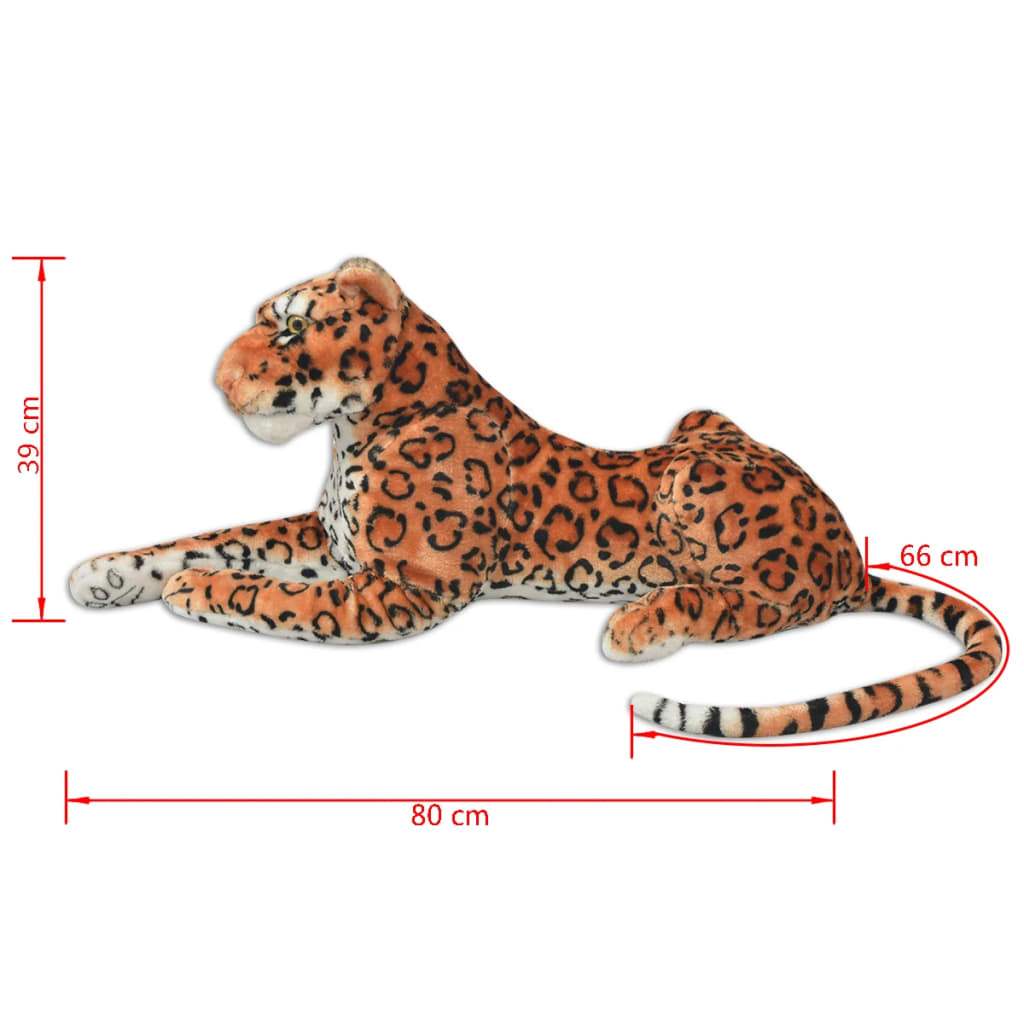 pehme mänguasi leopard, plüüs, pruun XXL