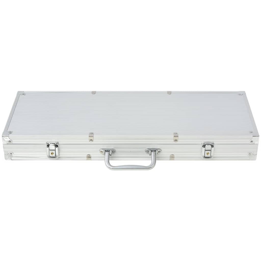 500-chip poker set in aluminum case