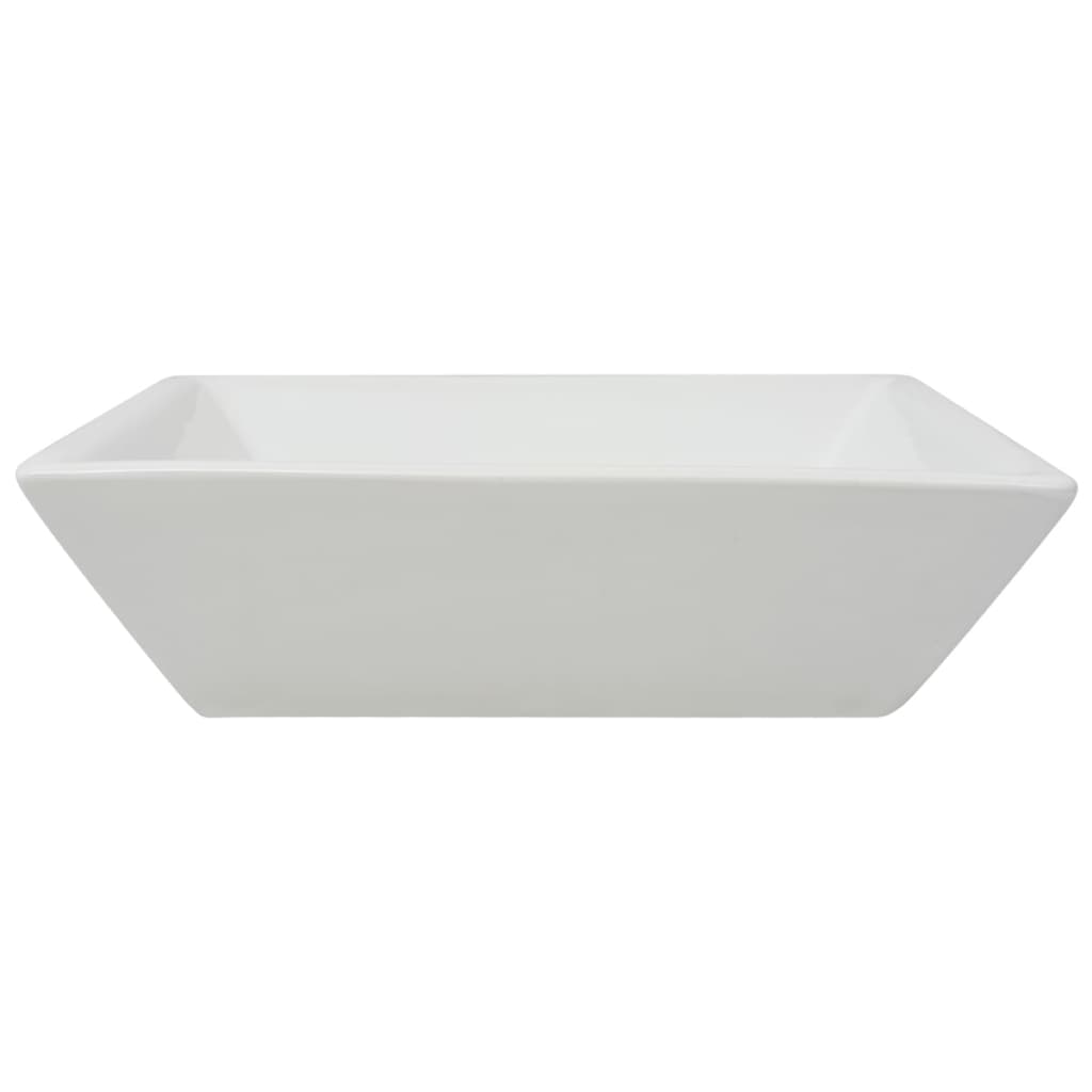 square sink, ceramic, white 41.5 x 41.5 x 12 cm