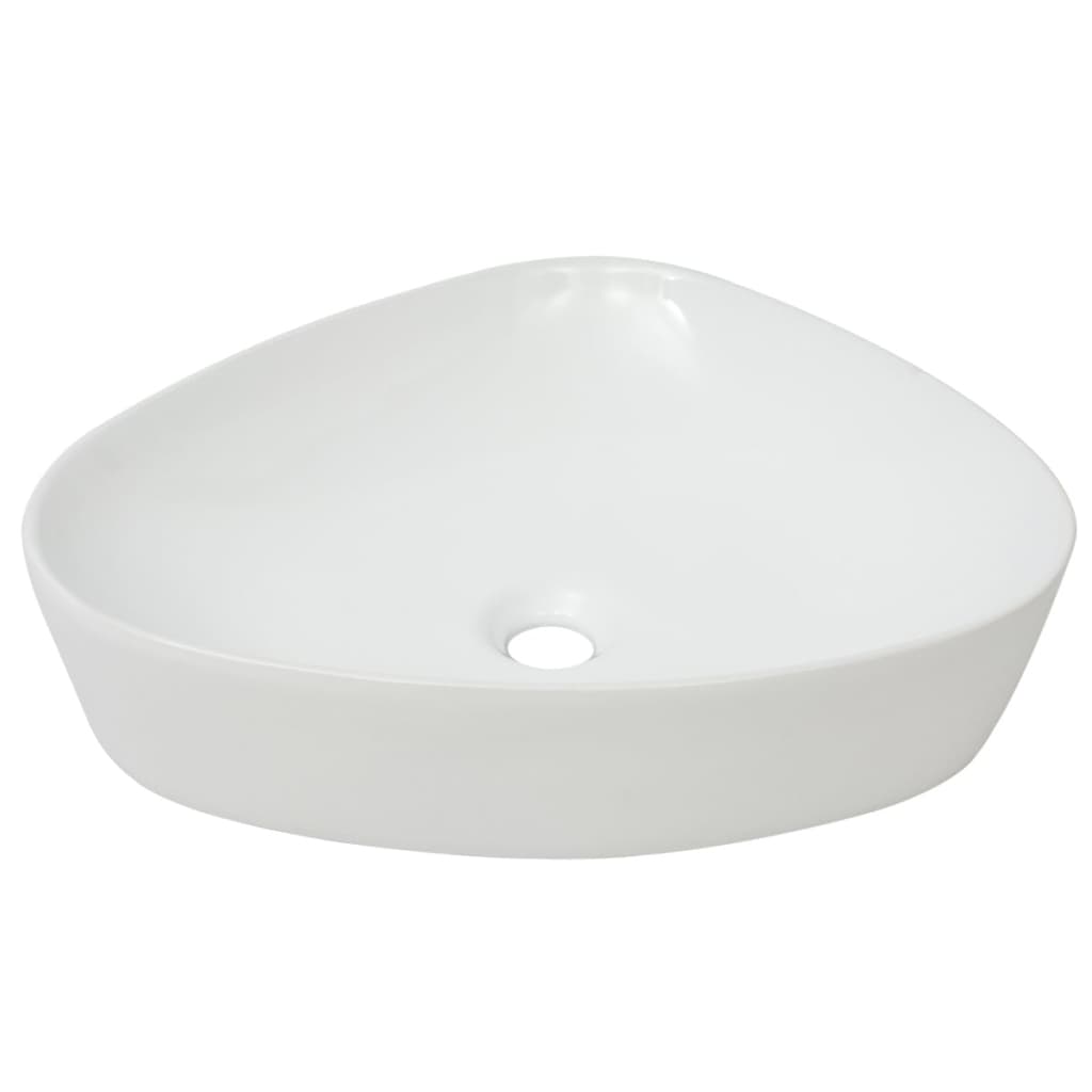 i triangular ceramic sink 50.5 x 41 x 12 cm white