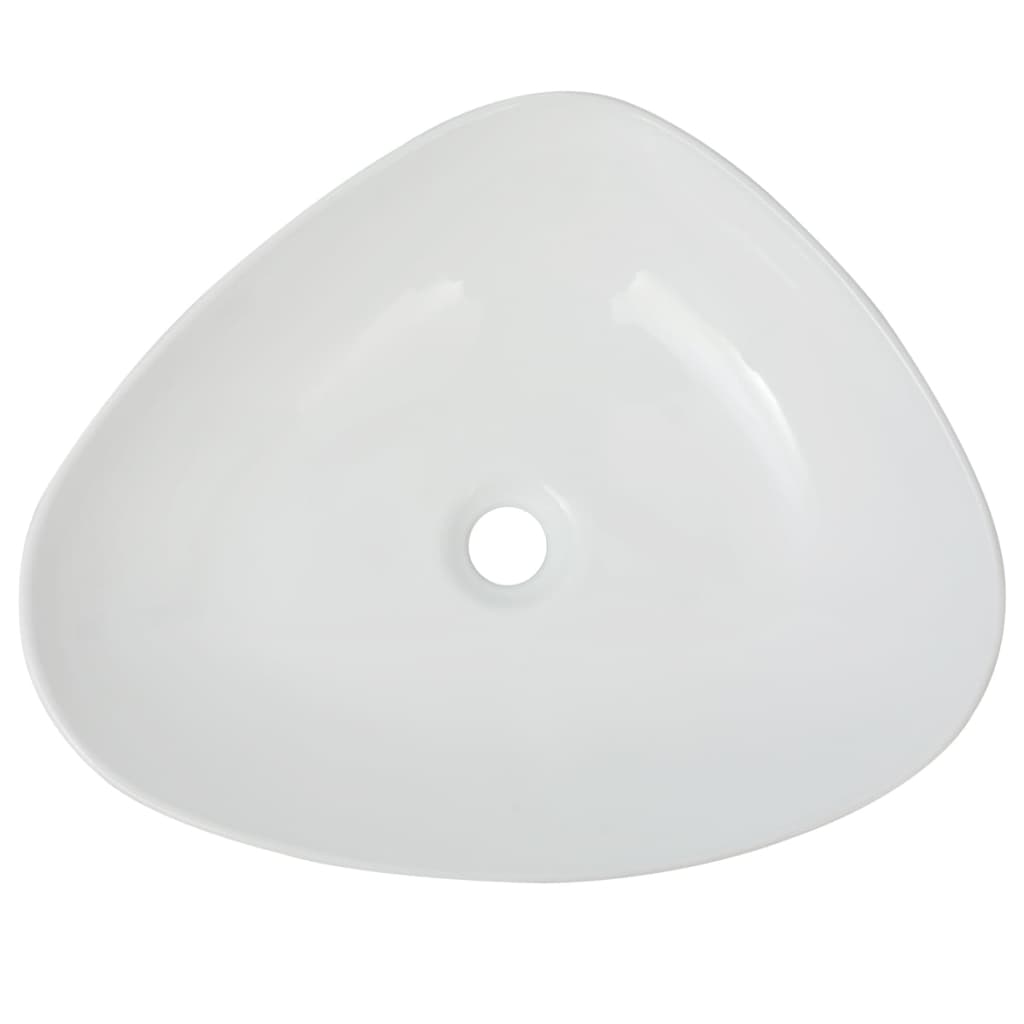 i triangular ceramic sink 50.5 x 41 x 12 cm white