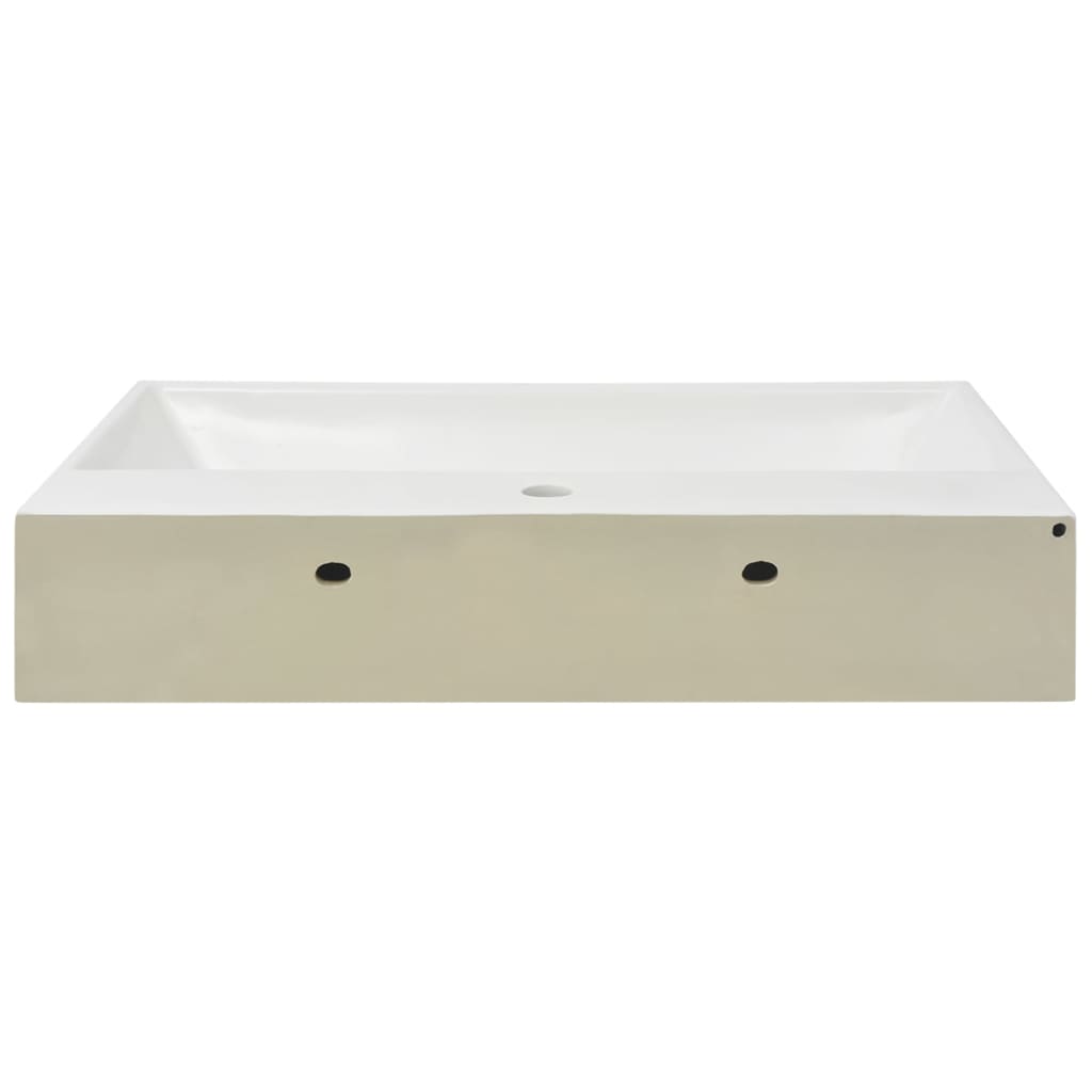 i ceramic sink with tap hole 76 x 42.5 x 14.5 cm white