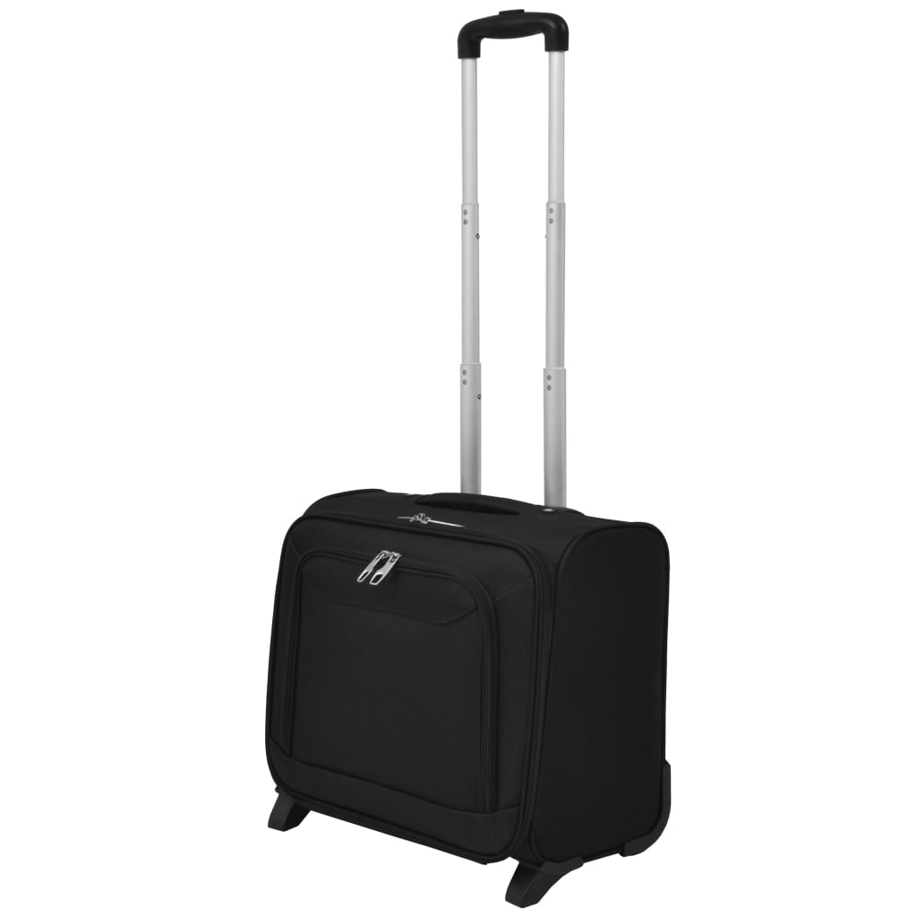 carry-on suitcase, black