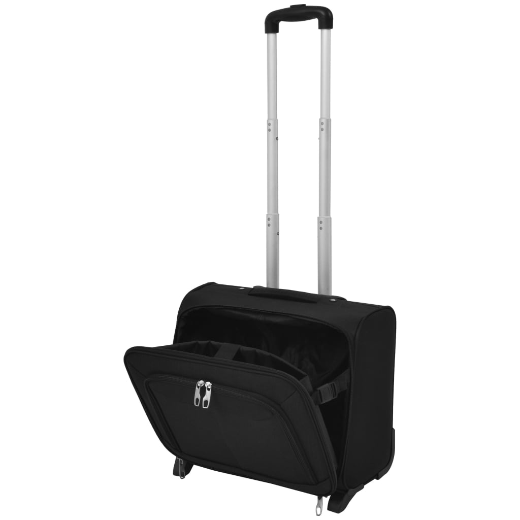 carry-on suitcase, black