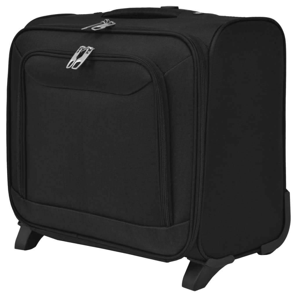 carry-on suitcase, black