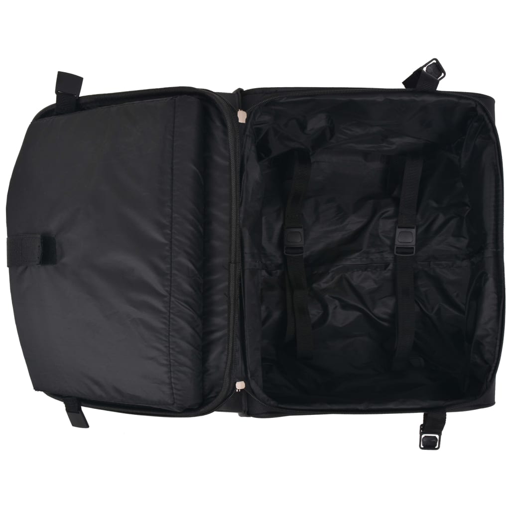 carry-on suitcase, black