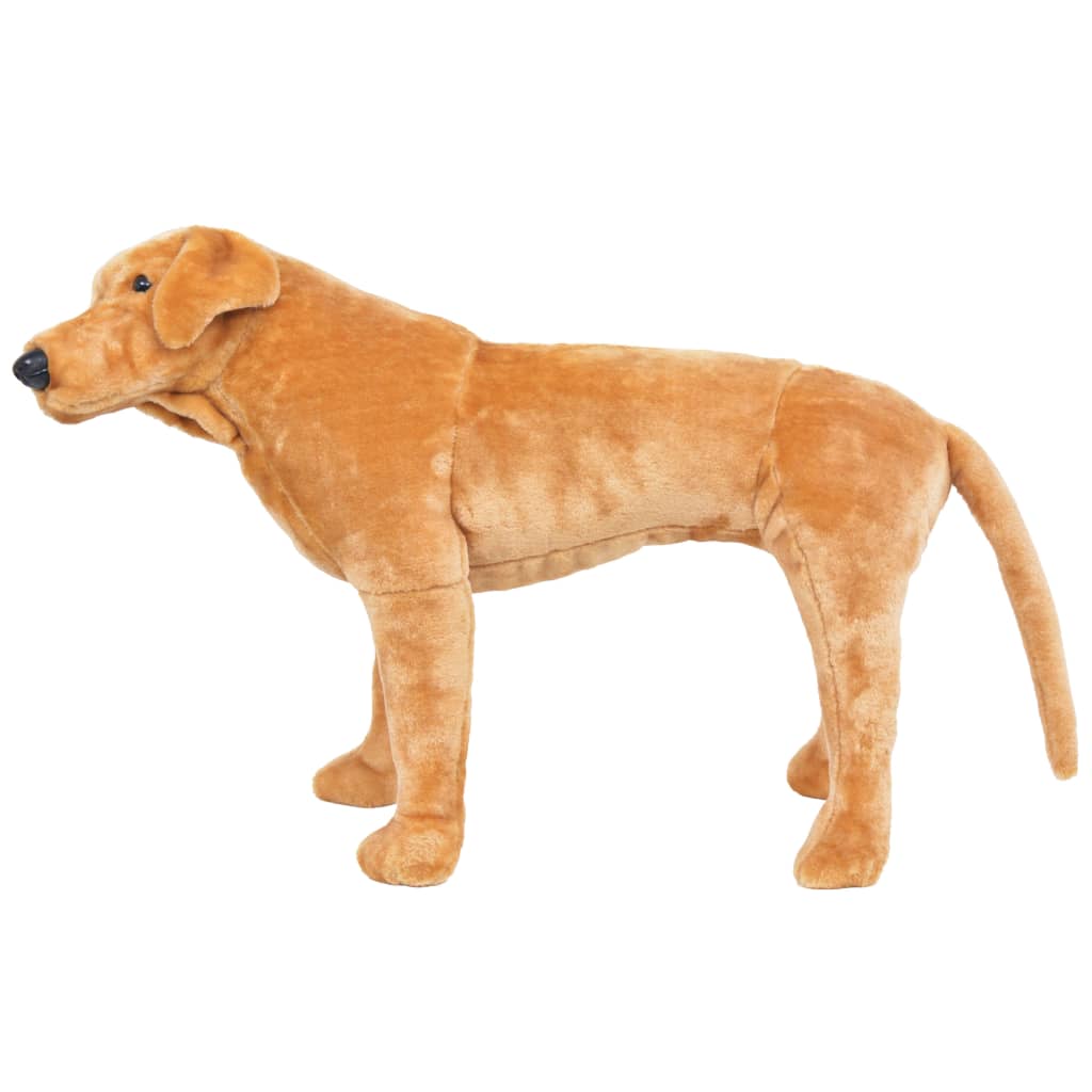 Standing toy dog ​​Labrador plush, light brown XXL