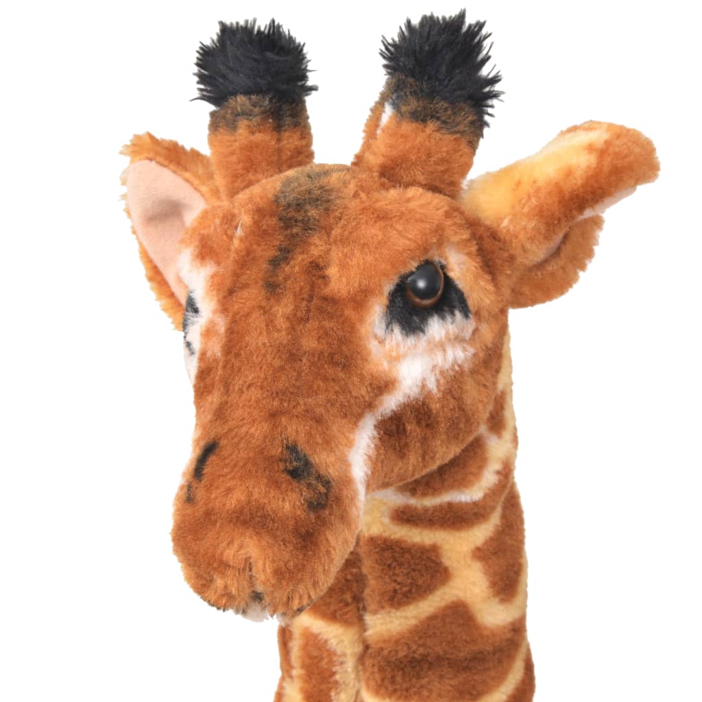 standing toy giraffe, plush, brown and yellow XXL