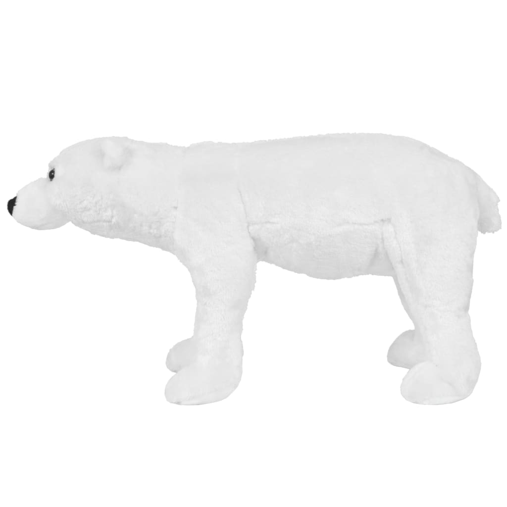 standing plush toy polar bear, white, XXL