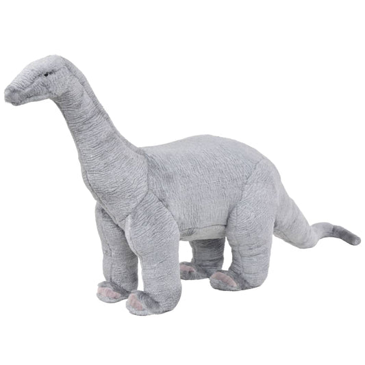 standing brachiosaurus, plush, gray XXL