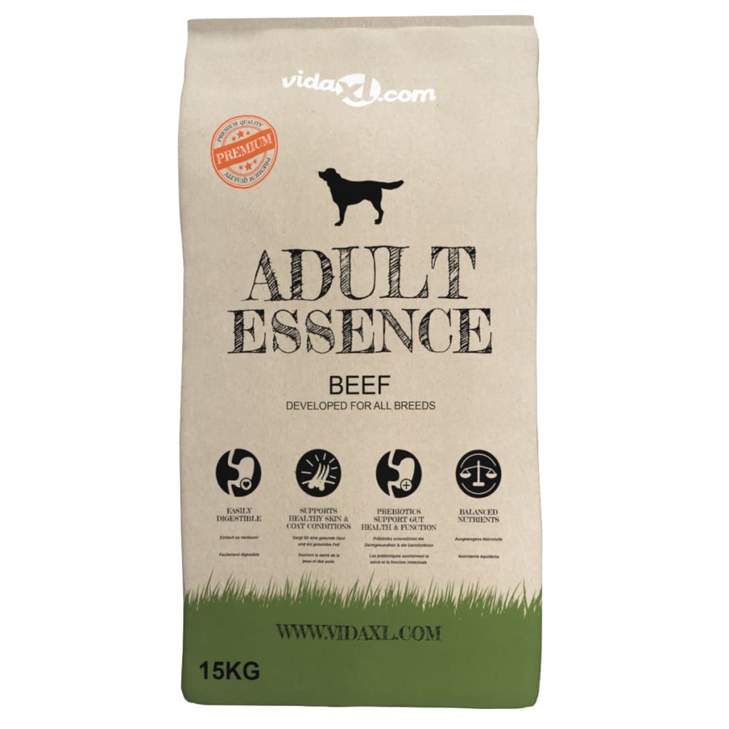 Premium dry dog ​​food Adult Essence Beef, 15 kg