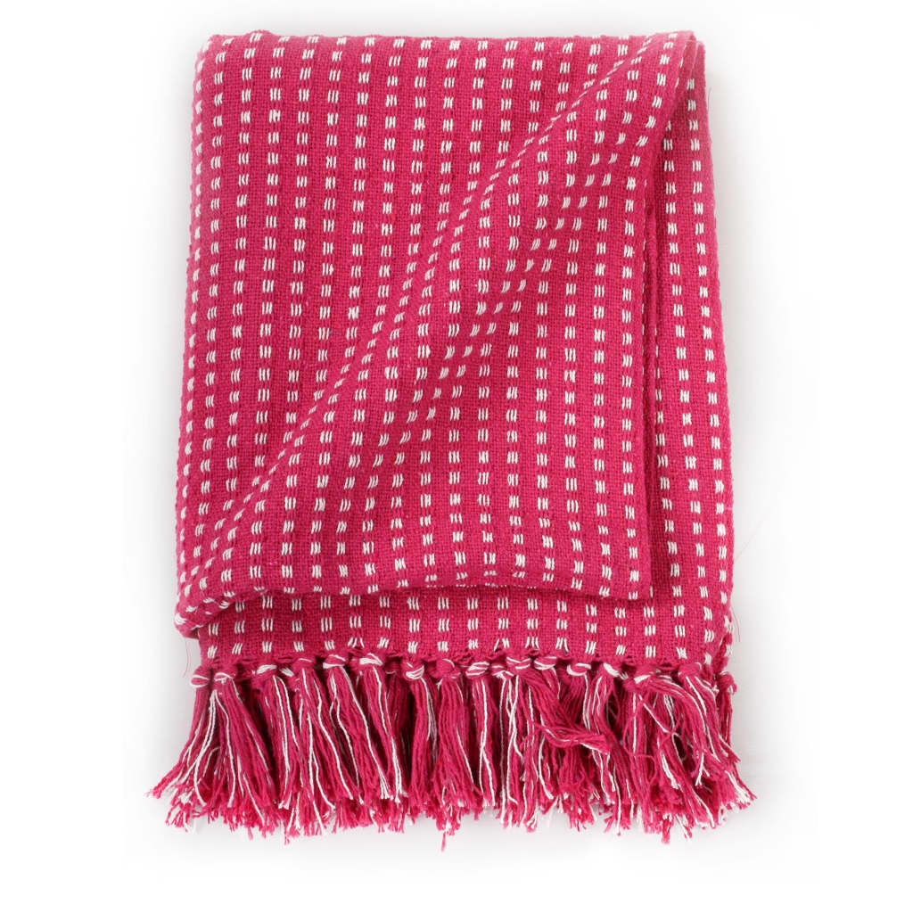 cotton plaid, checked, 160 x 210 cm, pink