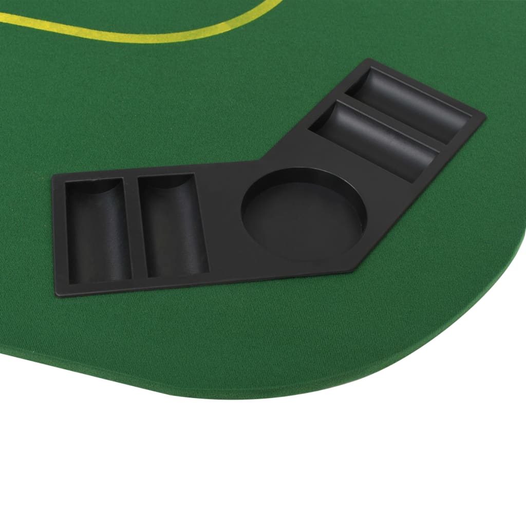 foldable poker table for 8 players, square, green