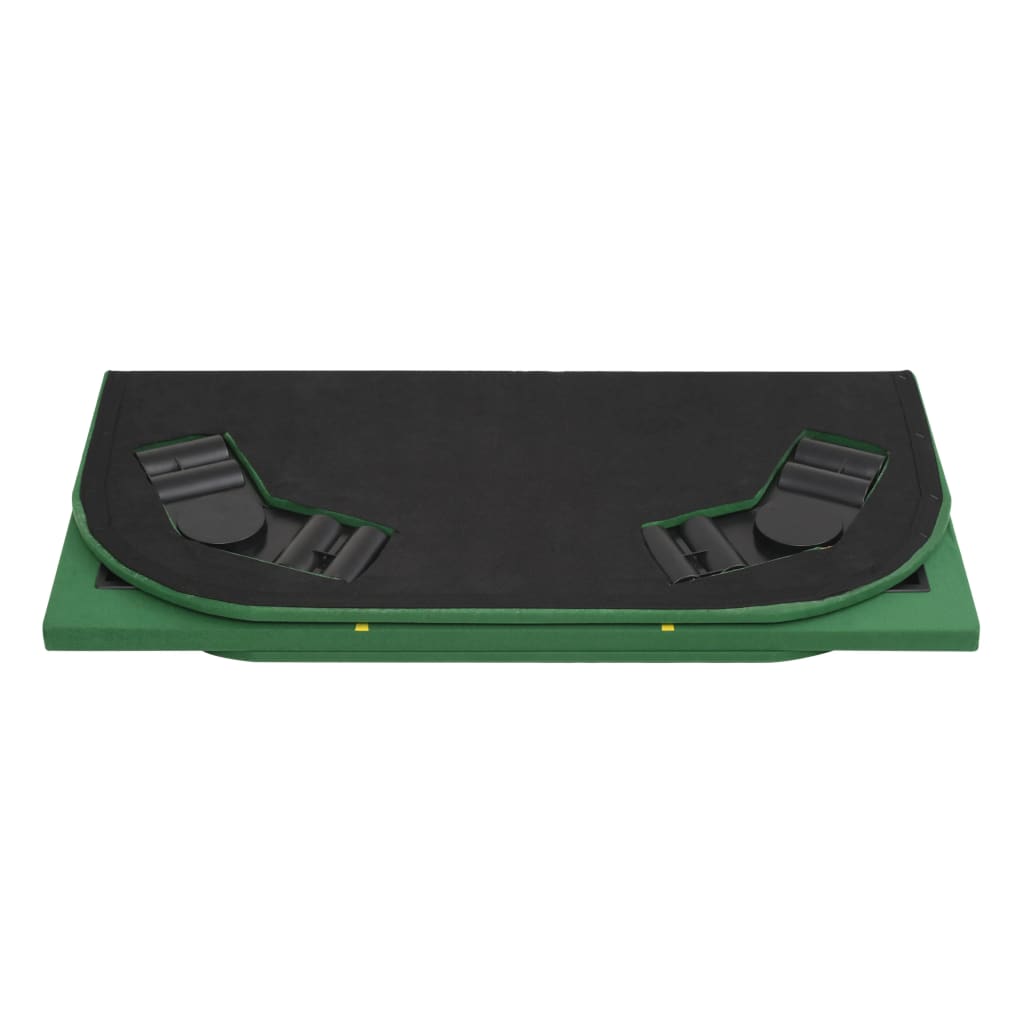 foldable poker table for 8 players, square, green