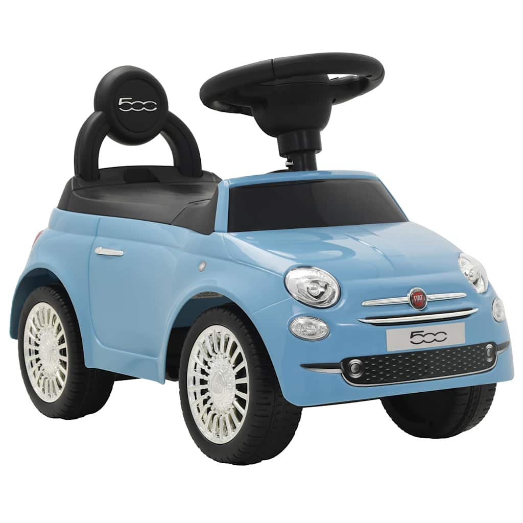 Fiat 500 blue ride-on car