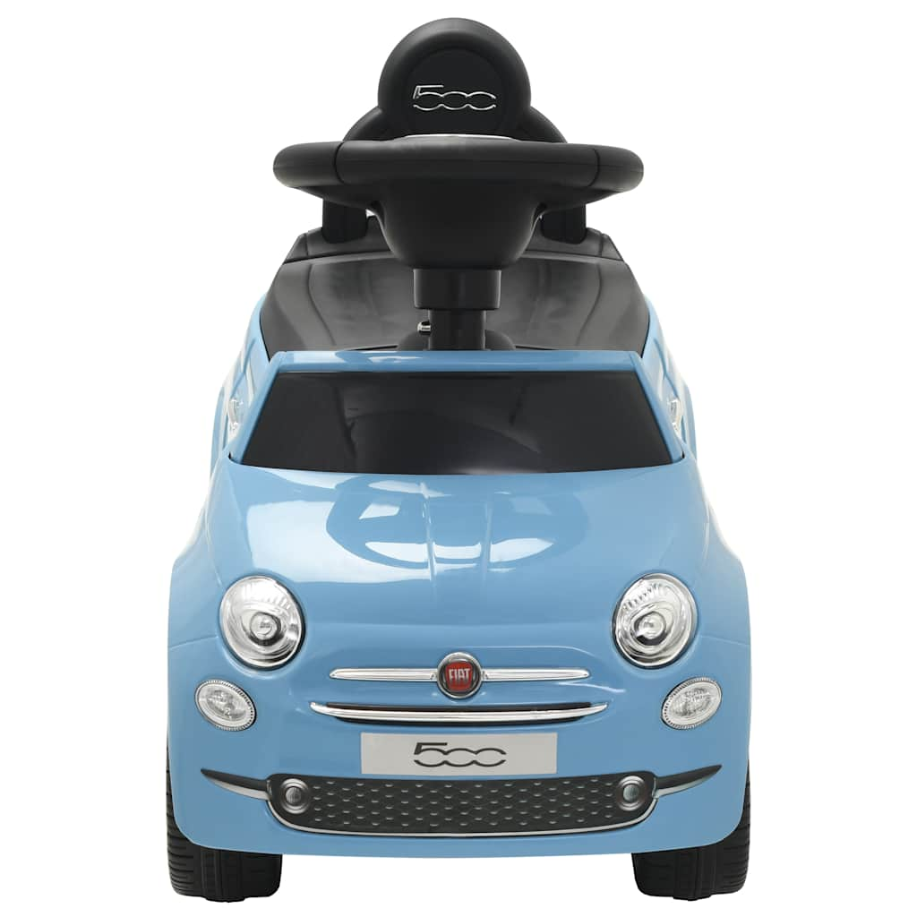 Fiat 500 blue ride-on car