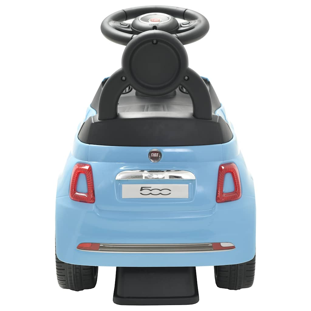 Fiat 500 blue ride-on car