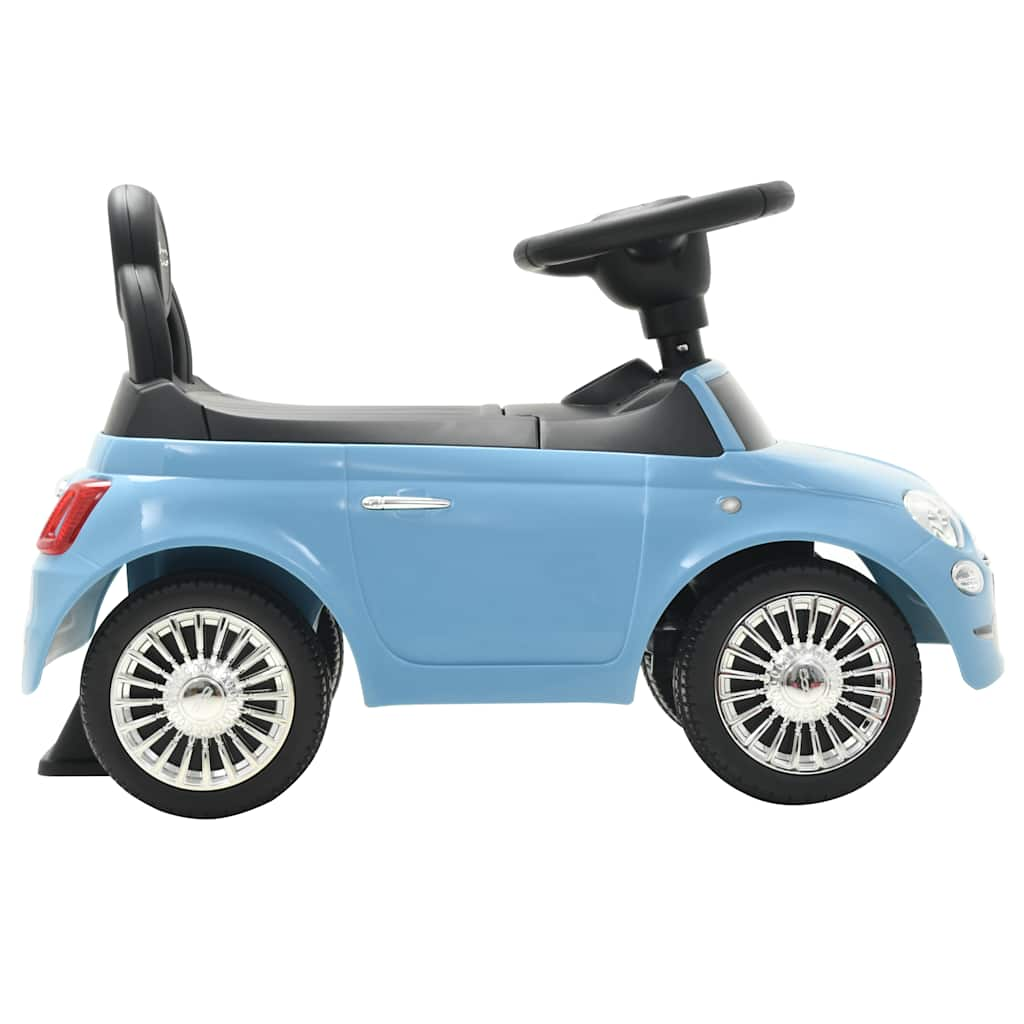 Fiat 500 blue ride-on car