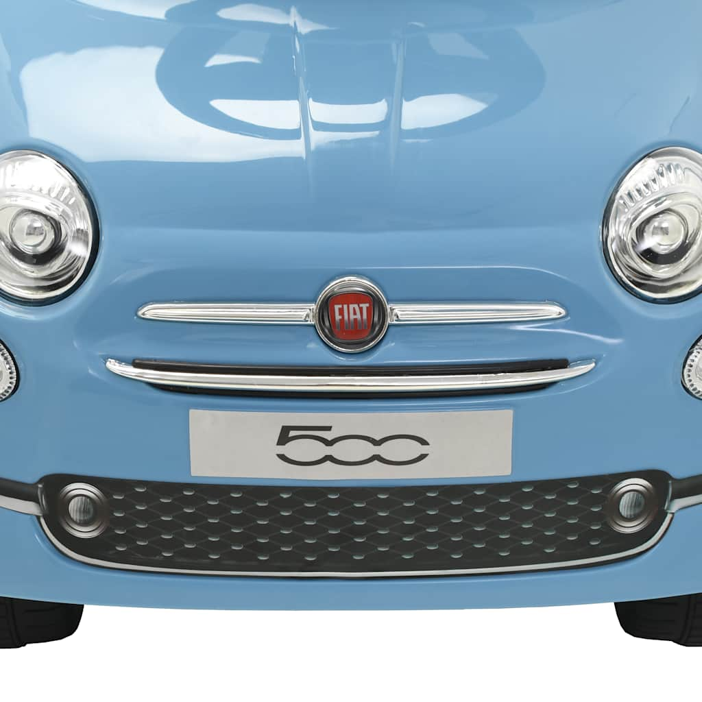 Fiat 500 blue ride-on car