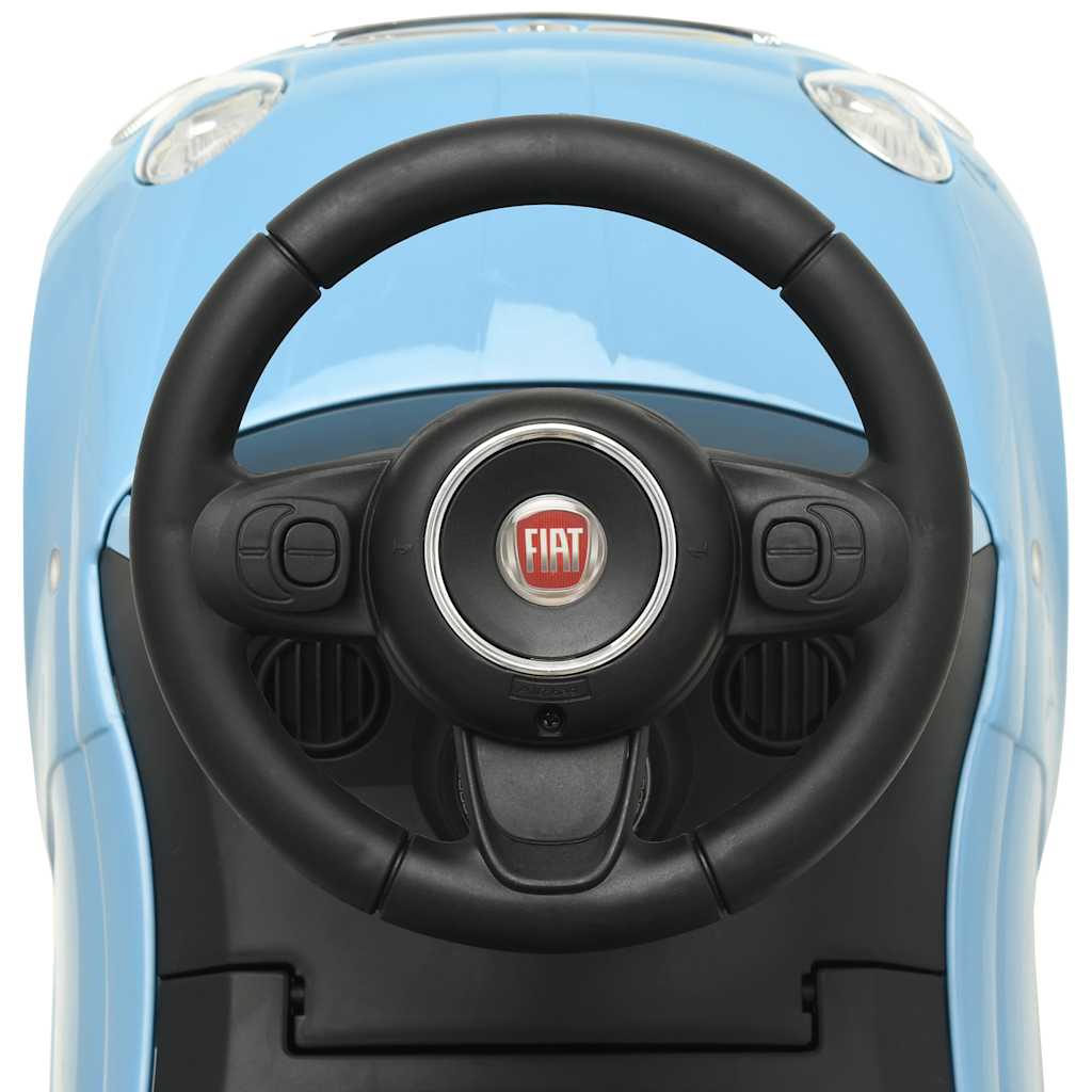 Fiat 500 blue ride-on car