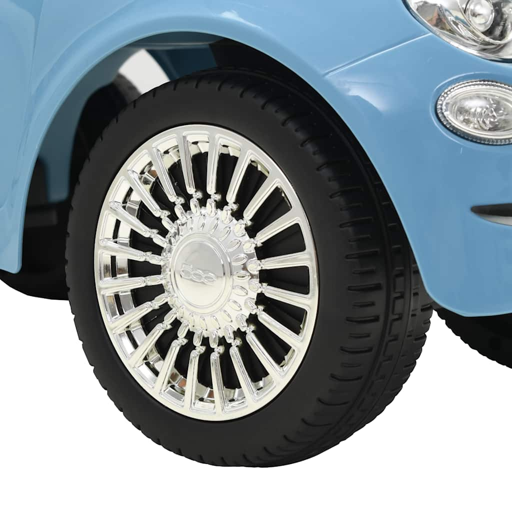 Fiat 500 blue ride-on car