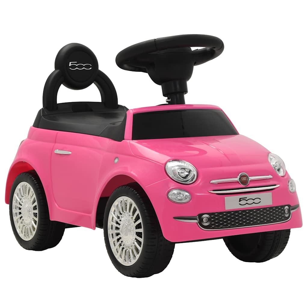 Fiat 500 pink ride-on car