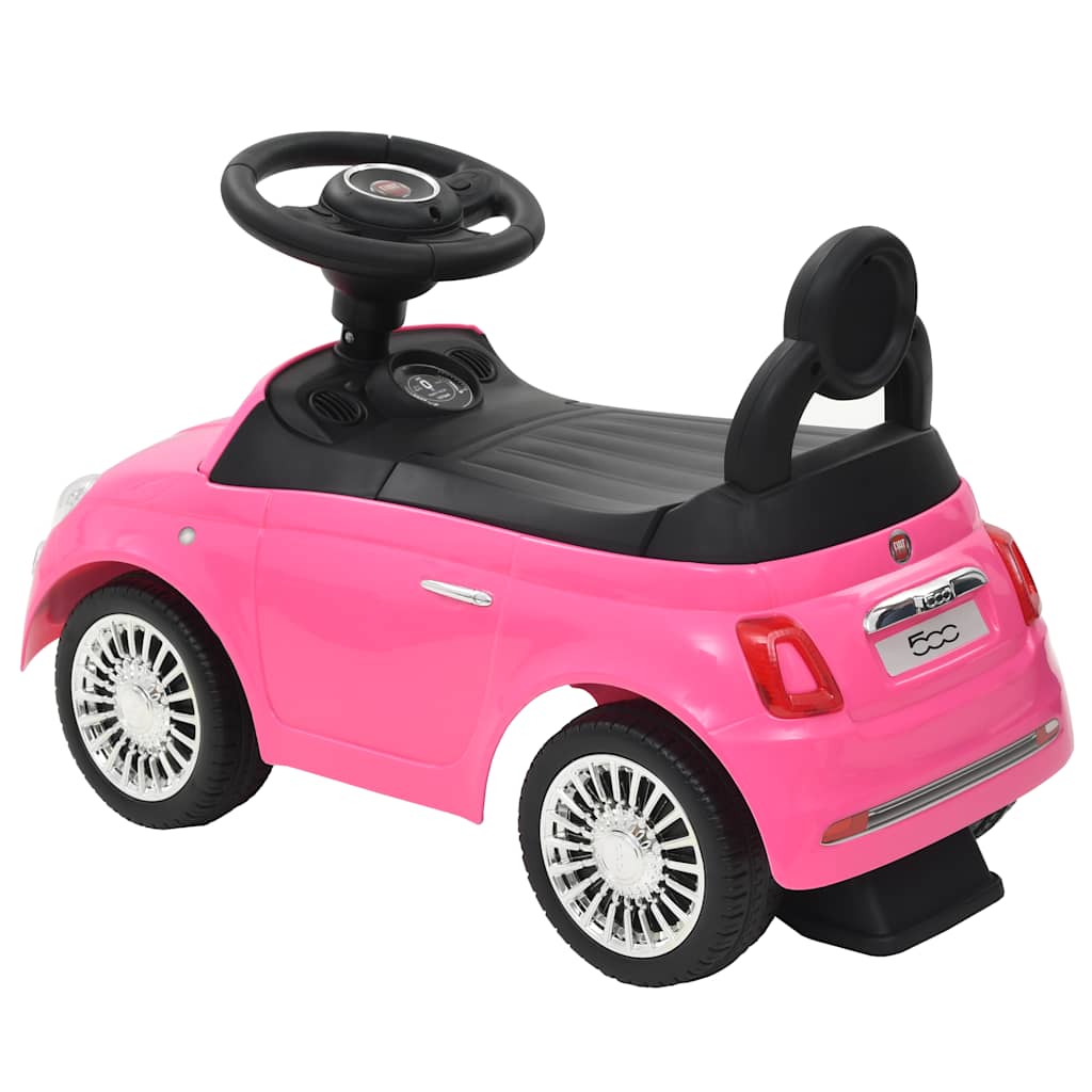 Fiat 500 pink ride-on car