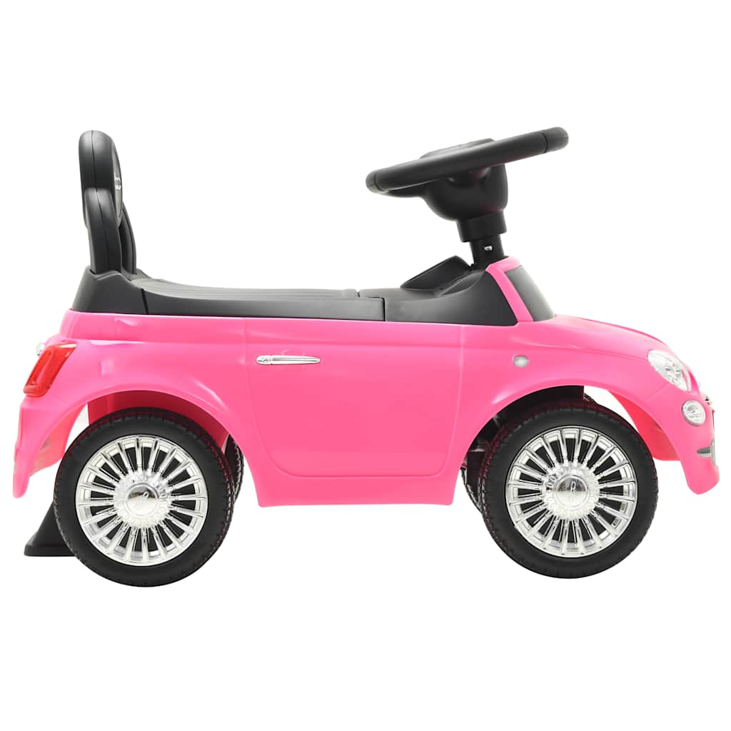 Fiat 500 pink ride-on car