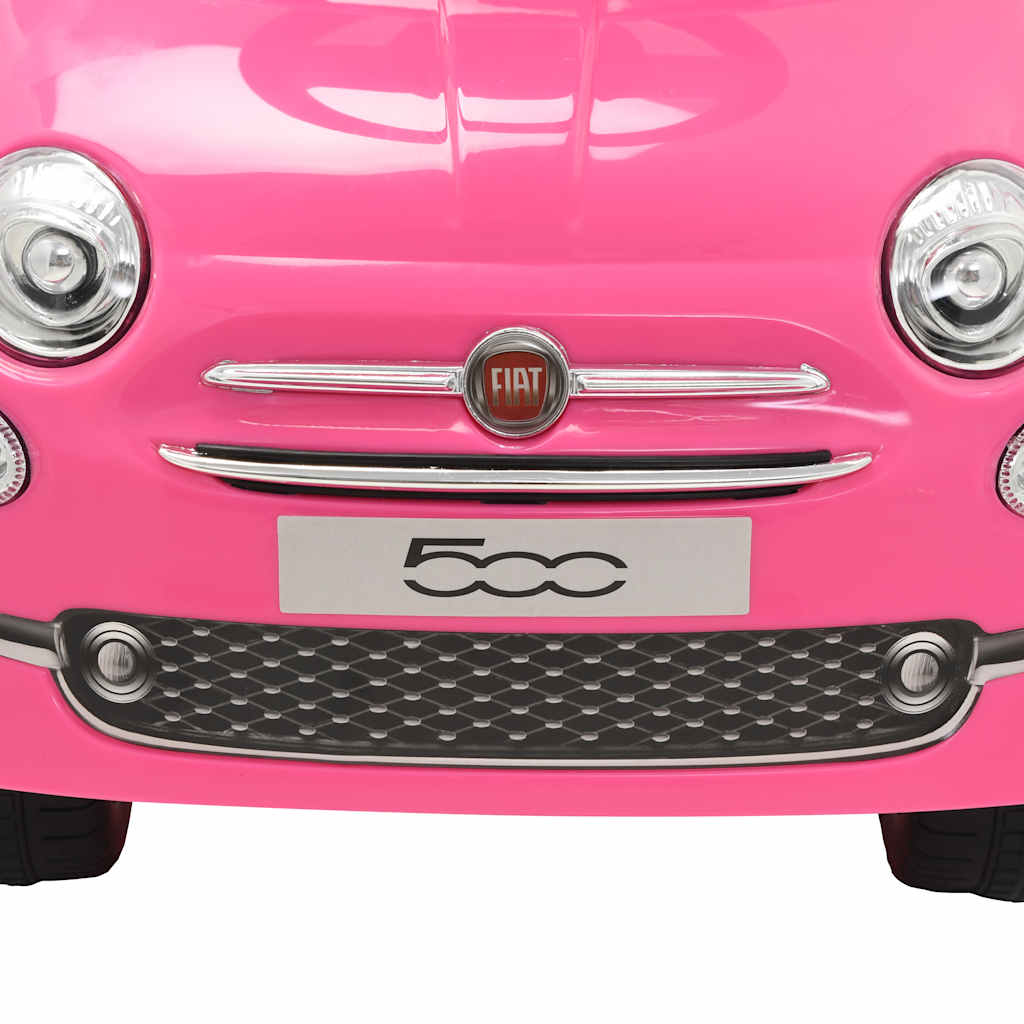 Fiat 500 pink ride-on car