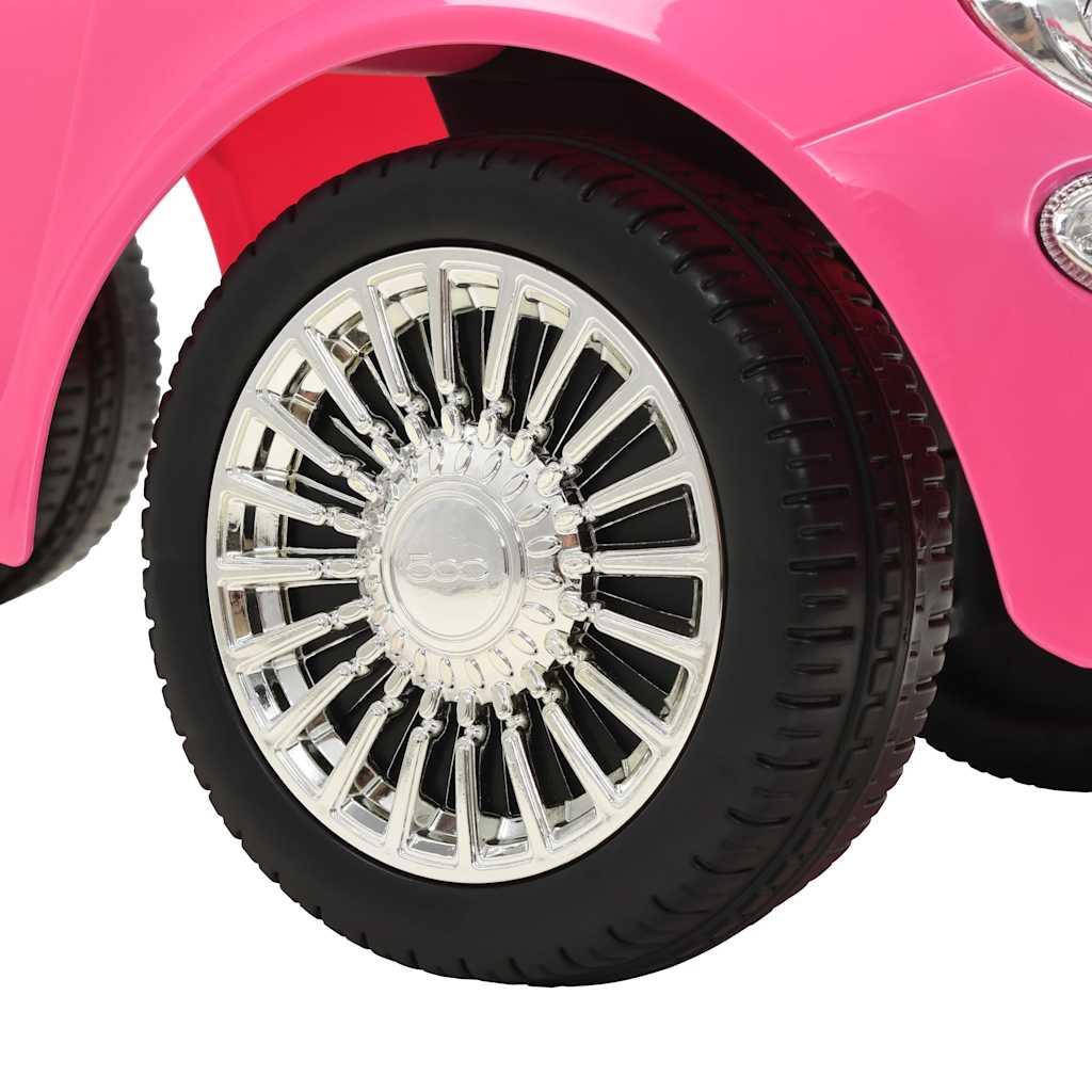 Fiat 500 pink ride-on car