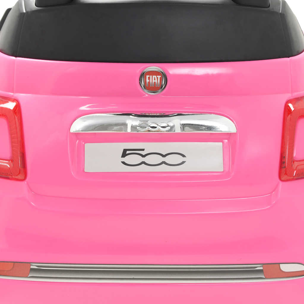 Fiat 500 pink ride-on car