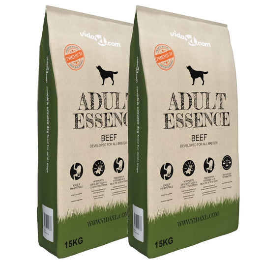 Premium dry dog ​​food Adult Essence Beef 2 pcs, 30 kg