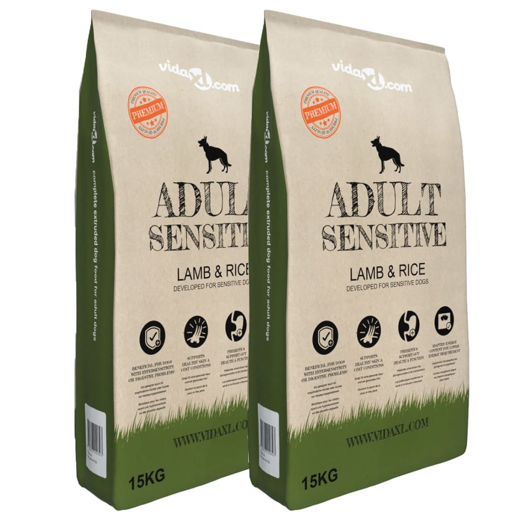 Premium dry dog ​​food "Adult Sensitive Lamb &amp; Rice" 2 pcs, 30 kg