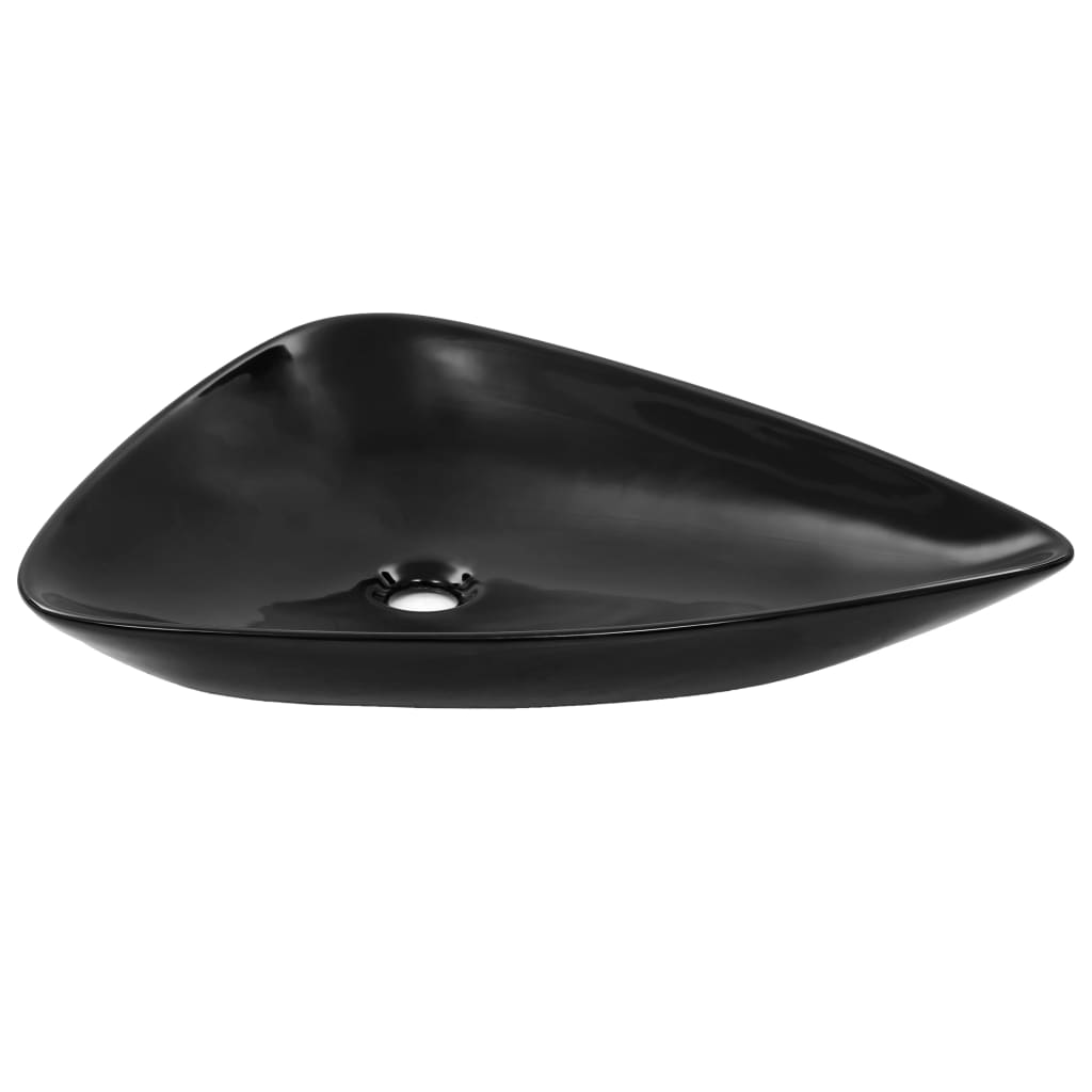 ceramic sink black triangular 645 x 455 x 115 mm