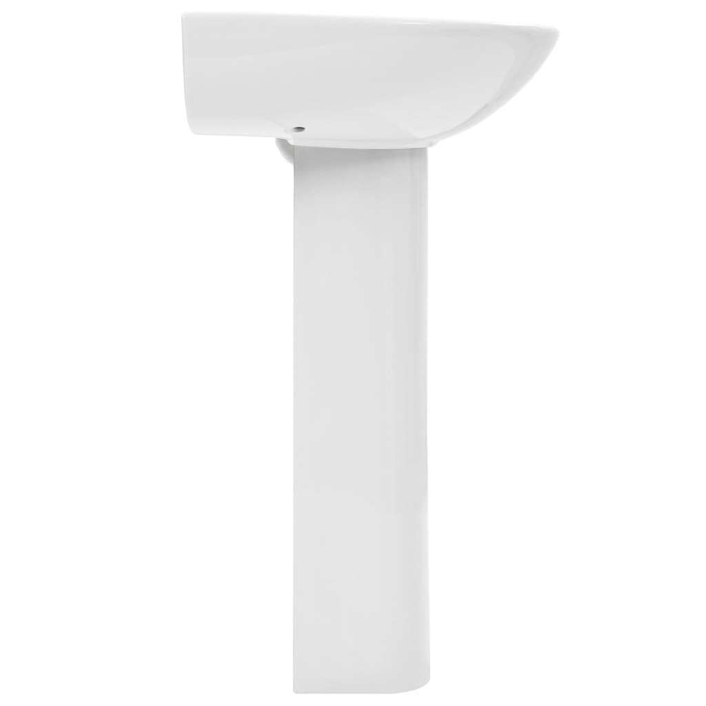 freestanding sink with legs, ceramic, white 520 x 440 x 190 mm