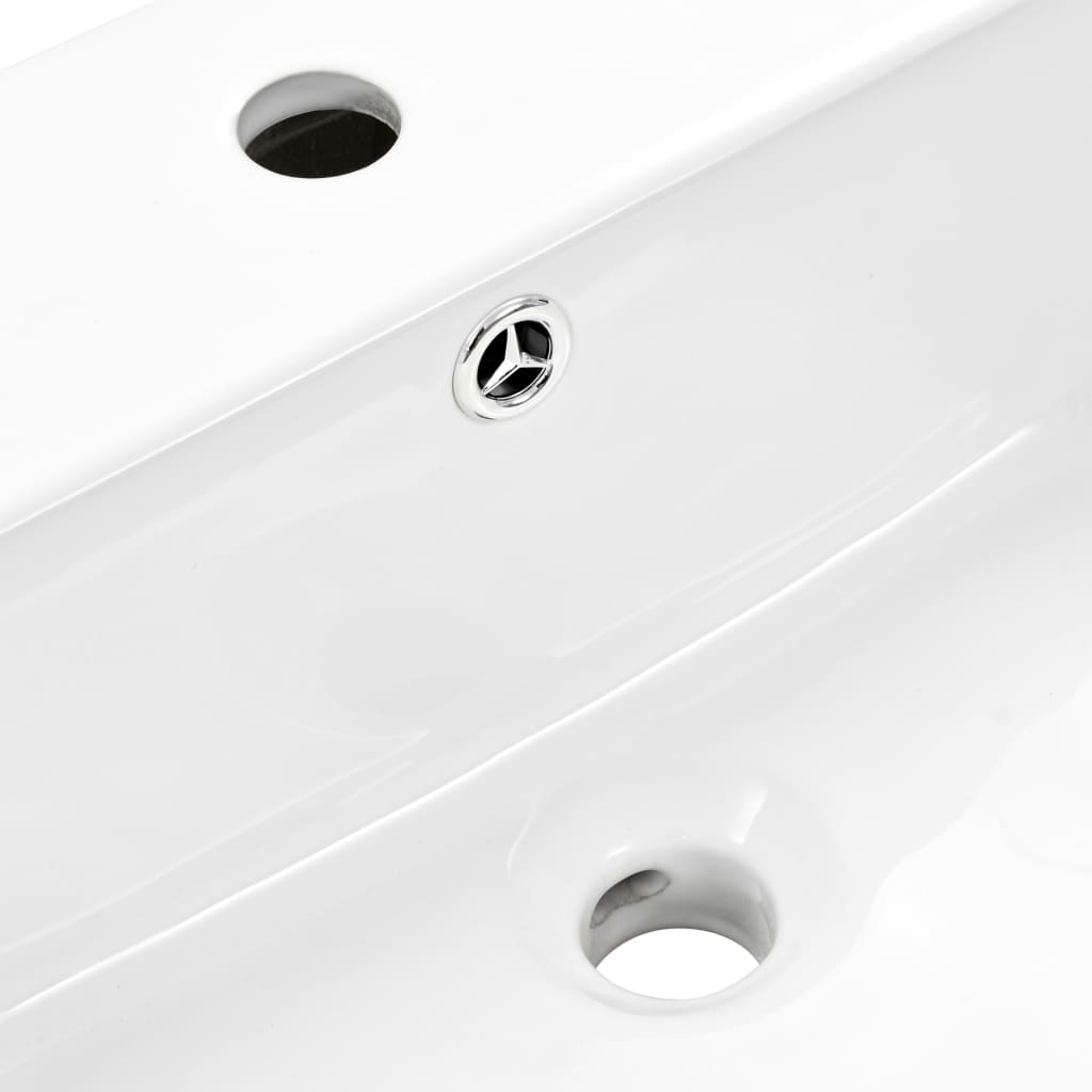 wall-mounted ceramic sink, white 500 x 450 x 410 mm