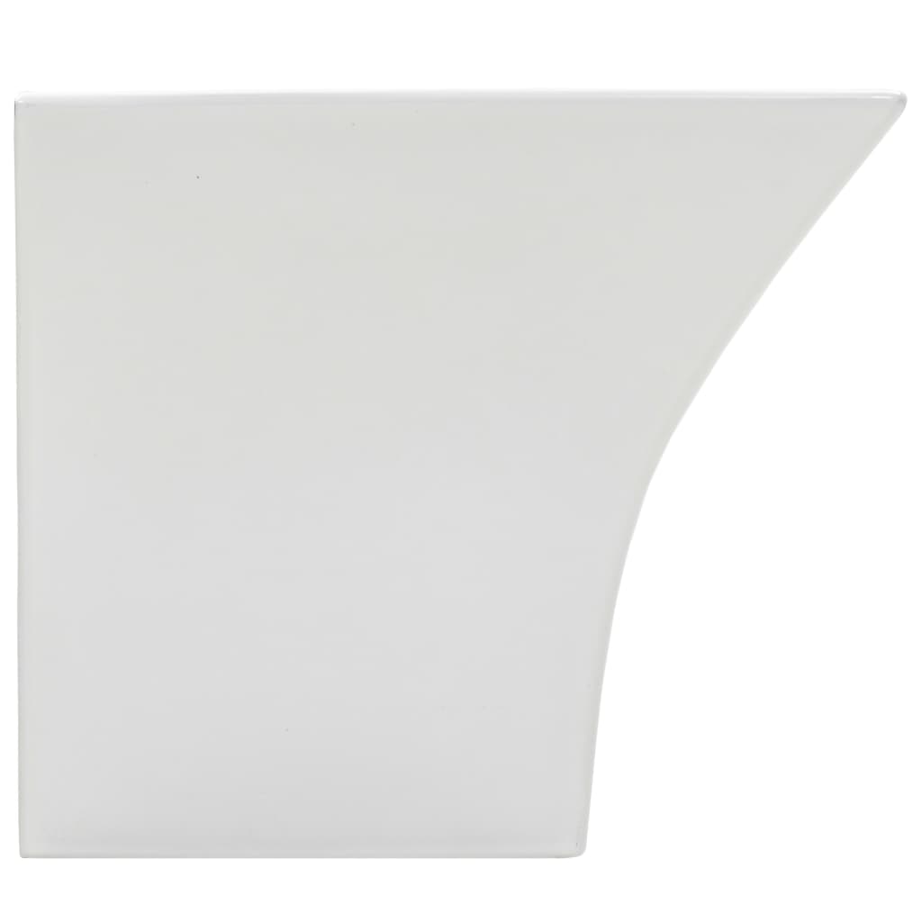 wall-mounted ceramic sink, white 500 x 450 x 410 mm