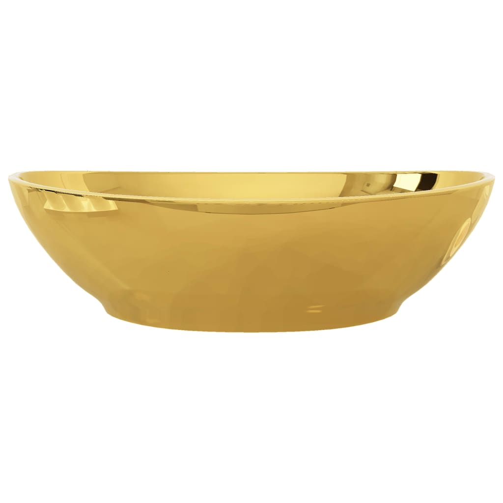 sink 40 x 33 x 13.5 cm, ceramic, gold