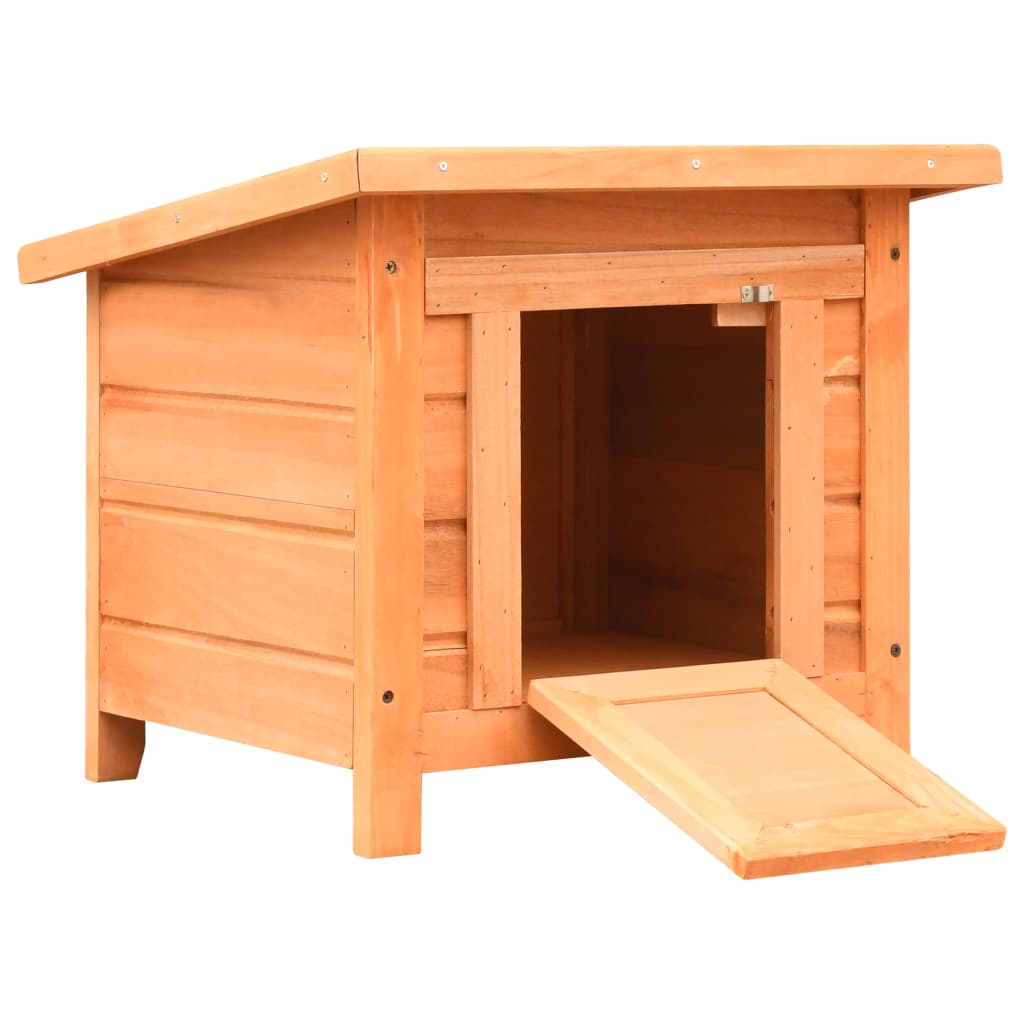 cat house, pine and spruce wood 50 x 46 x 43.5 cm