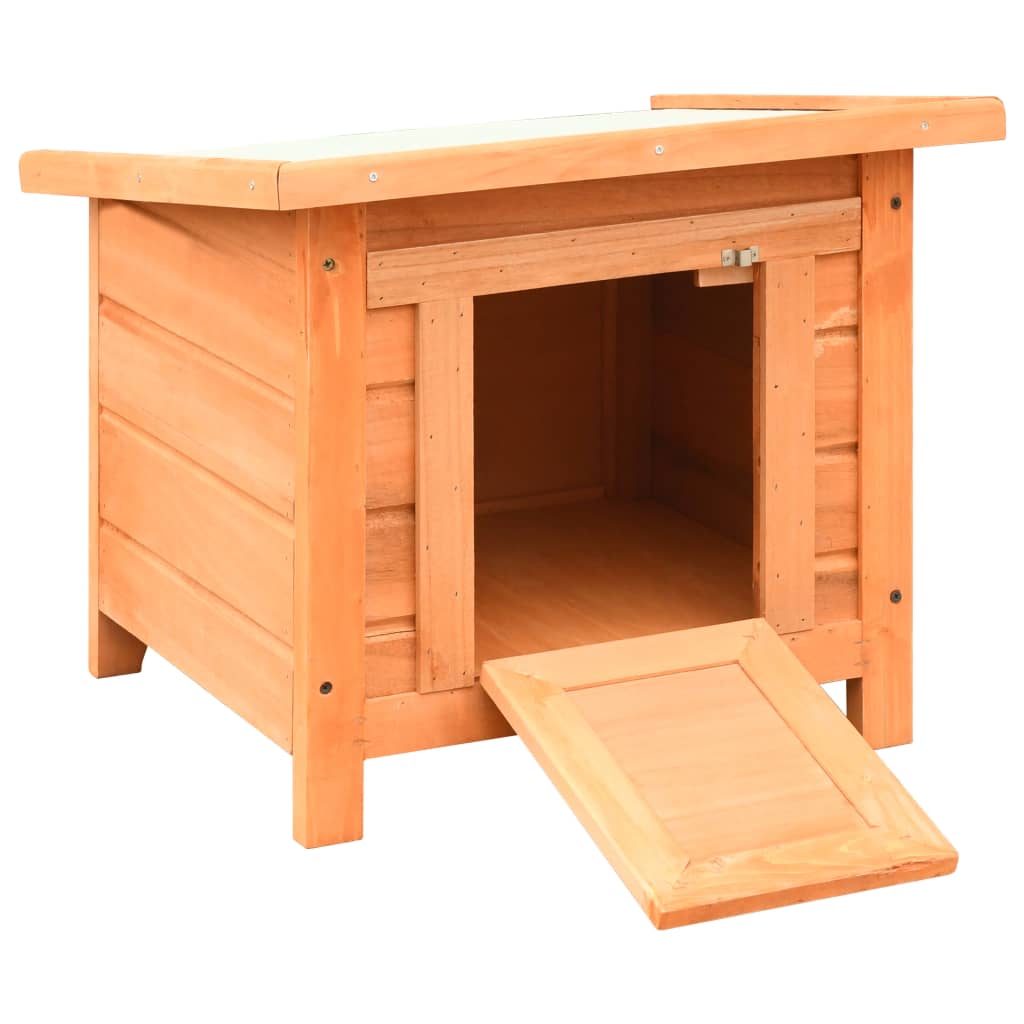 cat house, pine and spruce wood 50 x 46 x 43.5 cm