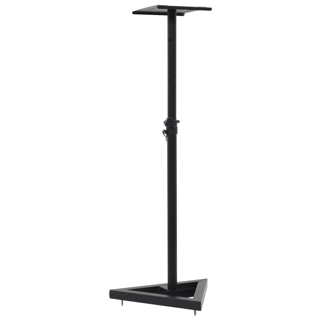 studio monitor speaker stands 2 pcs, black, steel