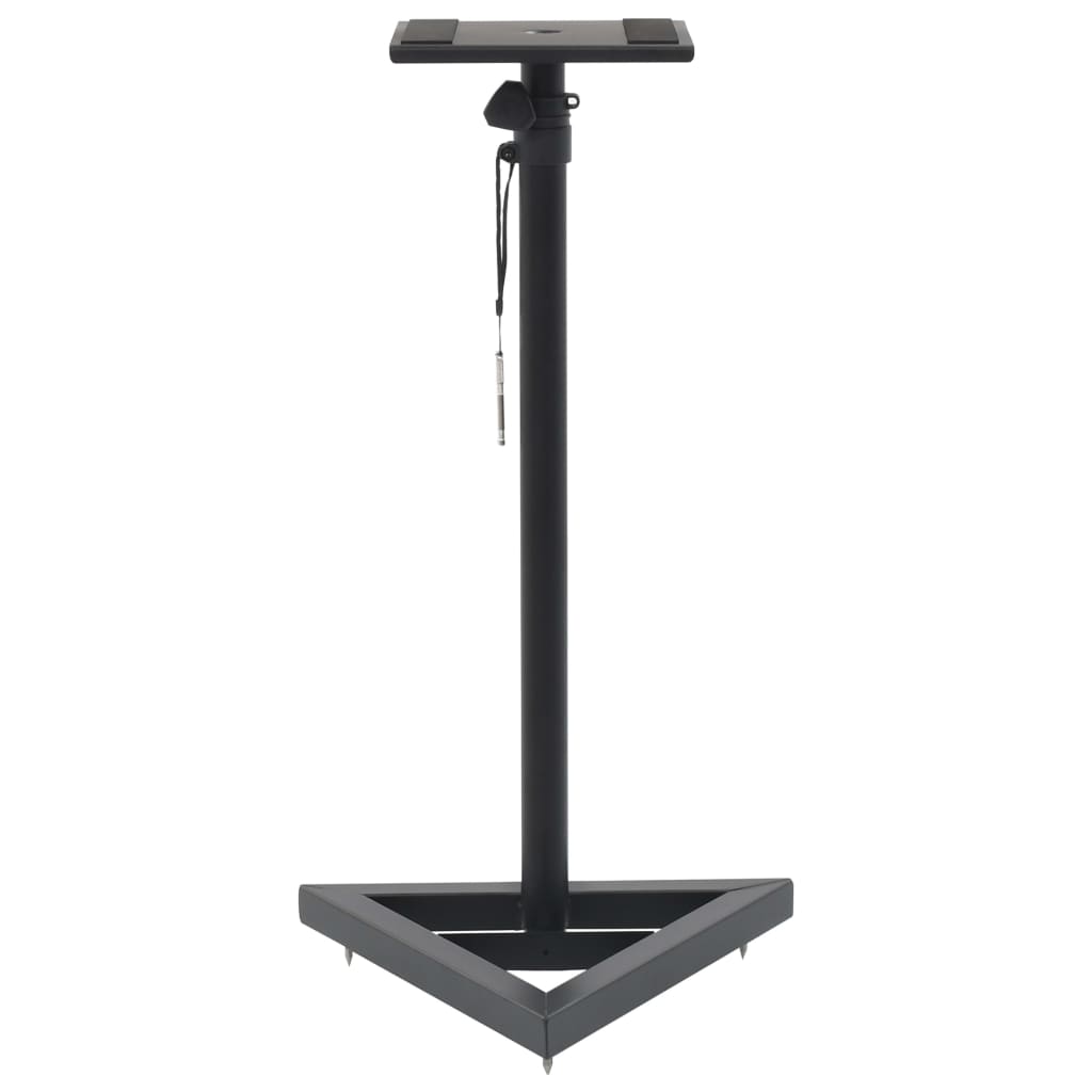 studio monitor speaker stands 2 pcs, black, steel