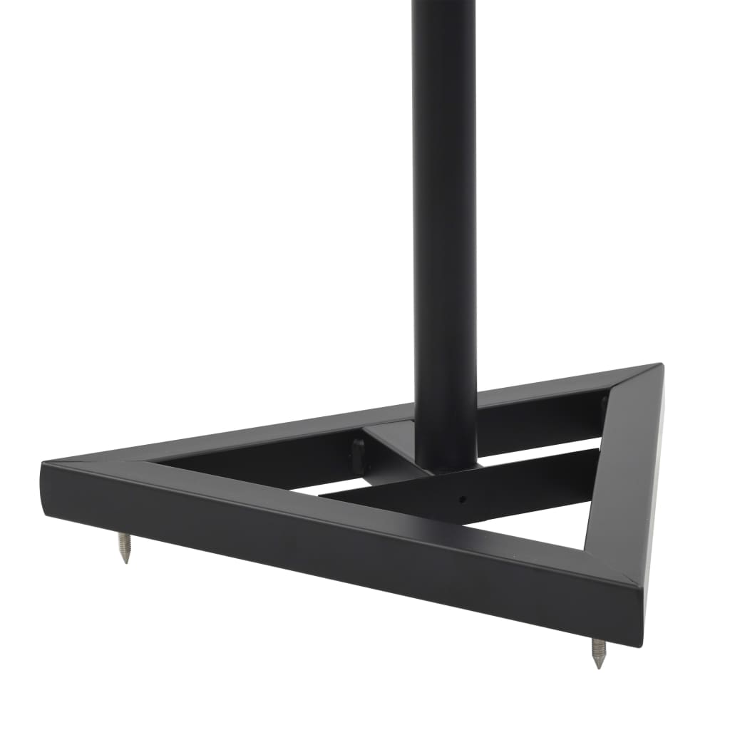 studio monitor speaker stands 2 pcs, black, steel