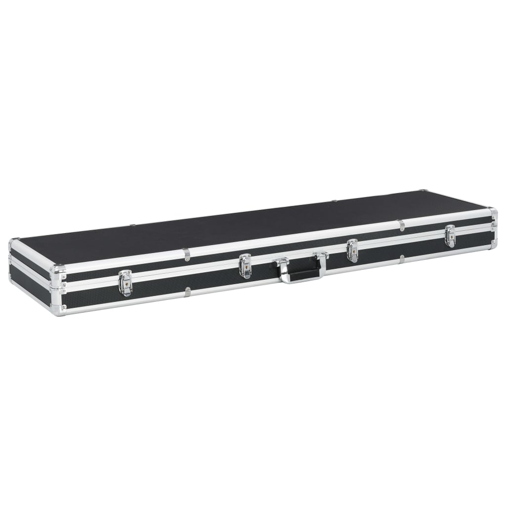 gun case, black, 134 x 35 x 12 cm, aluminum