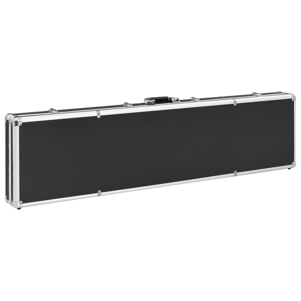 gun case, black, 134 x 35 x 12 cm, aluminum